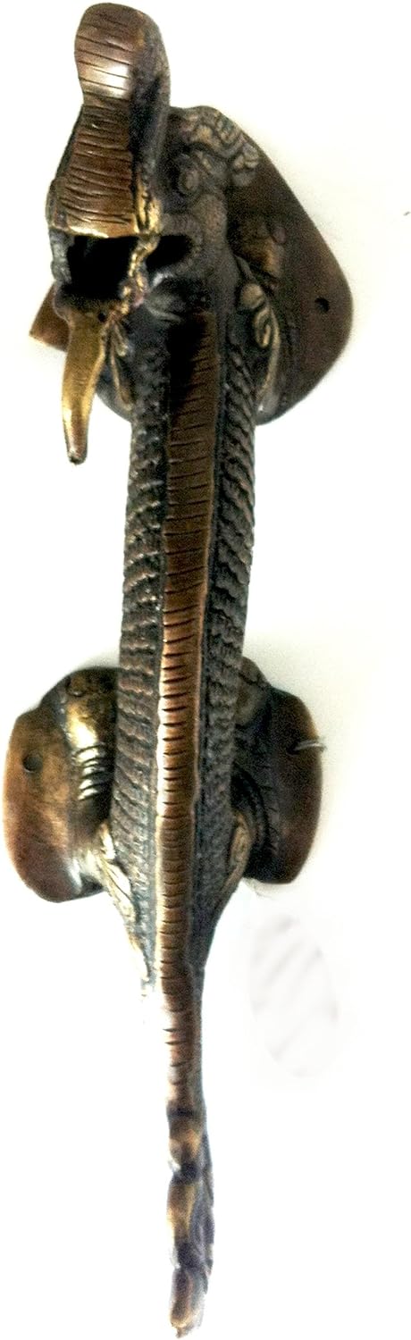Dragon Brass Huge Door Handle Made in Nepal - Unique and Unusual!