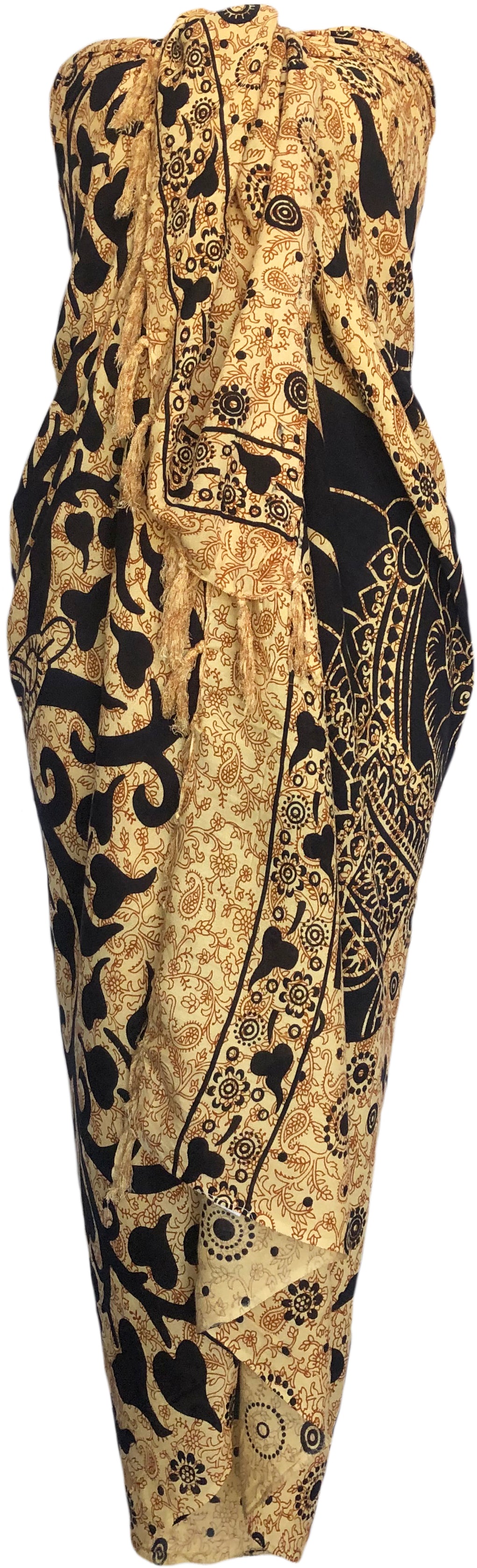Sarong Wrap From Bali - Elephants Designs