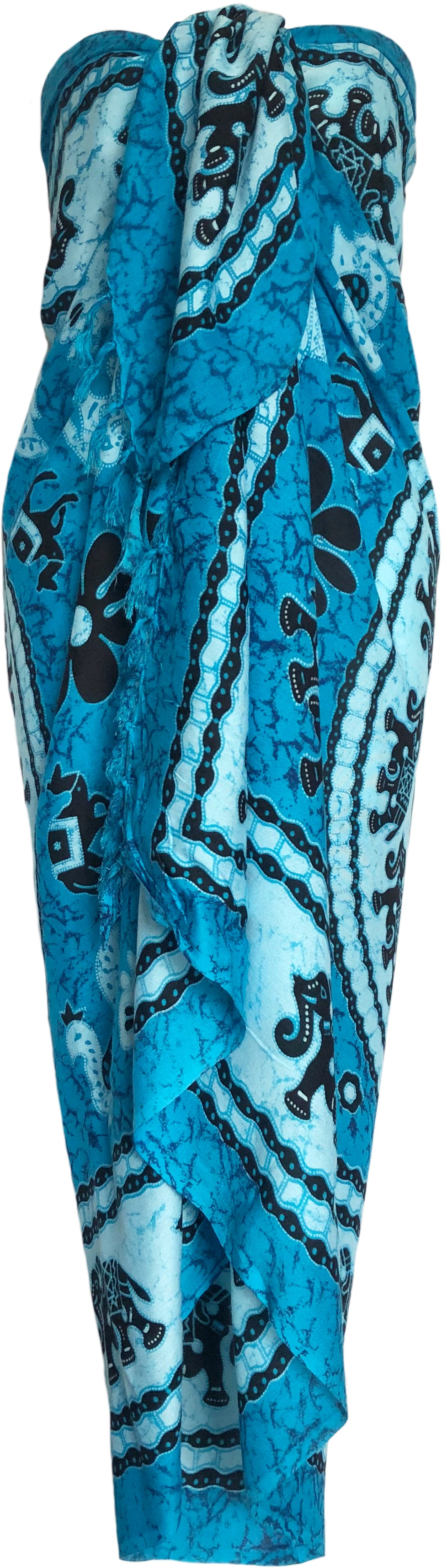 Sarong Wrap From Bali - Elephants Designs