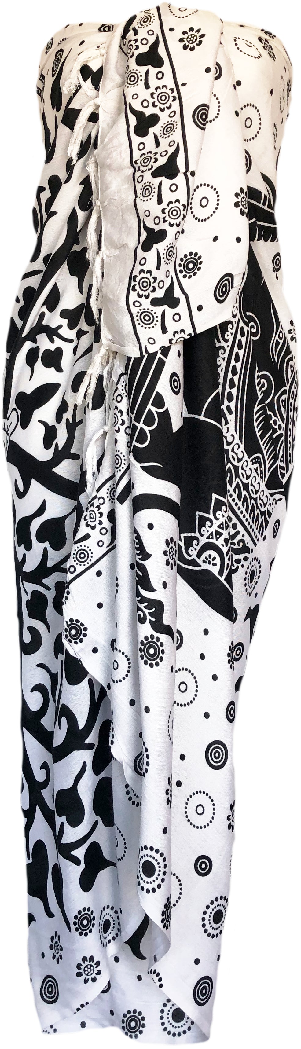 Sarong Wrap From Bali - Elephants Designs
