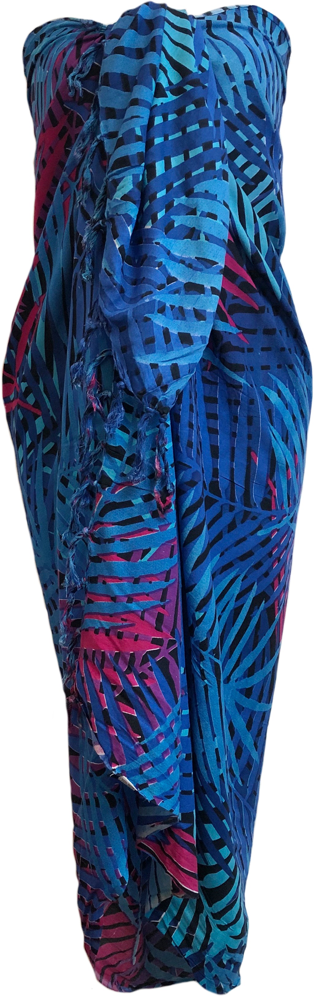 Sarong Wrap From Bali - Flowers and Ferns Designs