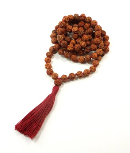 Rudraksha Meditation Mala - 8mm - 108 Beads - Top Quality