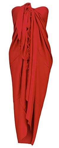 Sarong Wrap From Bali - Plus Size Extra Large Plain Colors