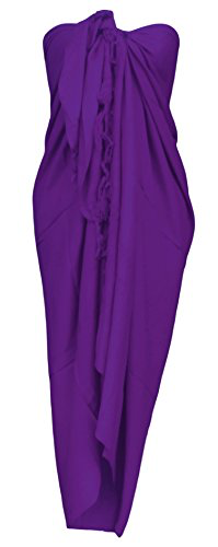 Sarong Wrap From Bali - Plus Size Extra Large Plain Colors