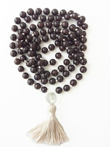 Garnet Hand Knotted Mala - 108 Beads