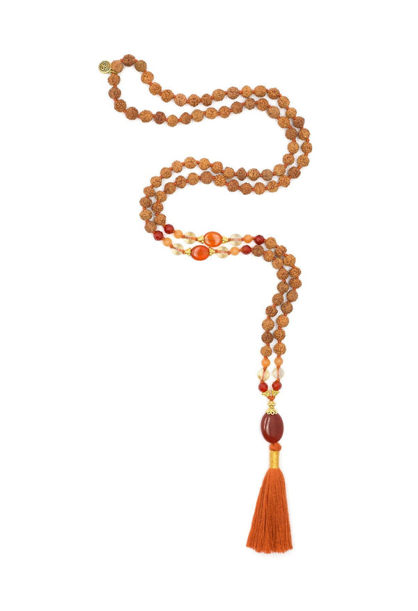The Sacral Chakra Mala -Carnelian-Citrine MR183