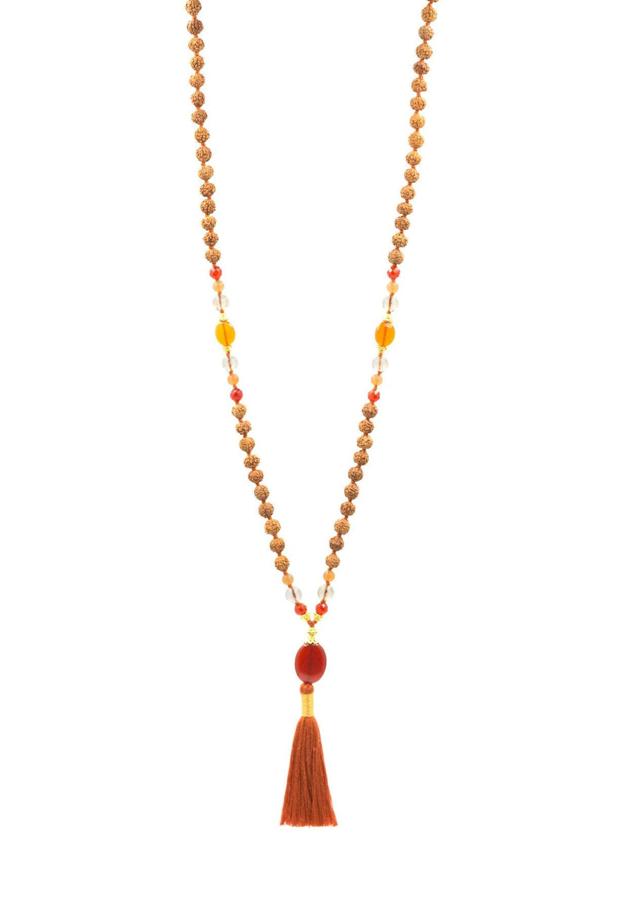 The Sacral Chakra Mala -Carnelian-Citrine MR183