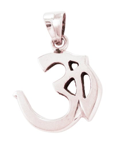 Om Symbol Large 1" Pendant Sterling Silver