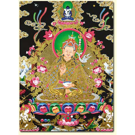 Padmasambhava Buddha Thangka Altar Card