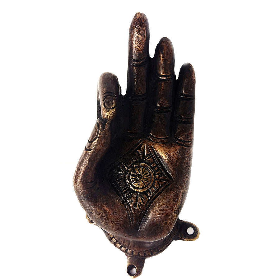 Yoga Mudra Bronze Door Handle