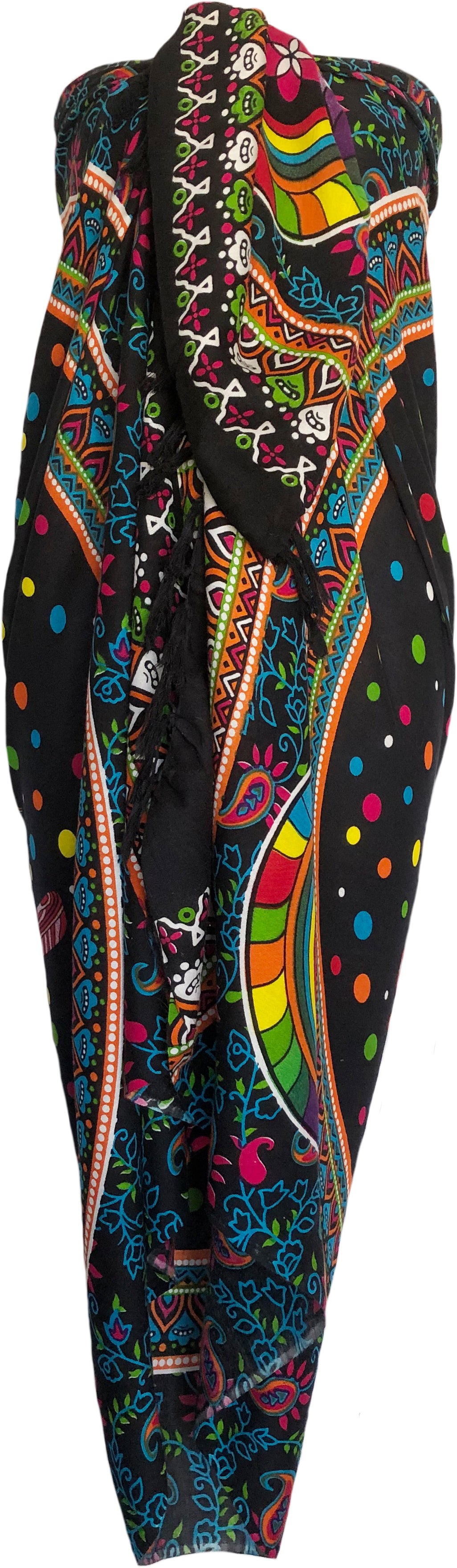 Sarong Wrap From Bali - Animals & Creatures Designs